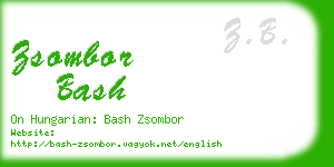 zsombor bash business card